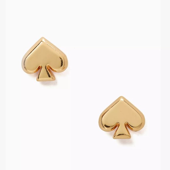 NWT Kate Spade Everyday Spade Gold Metal Studs Stud Earrings - Picture 1 of 3